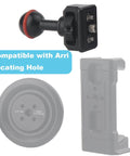 20mm Ball to 1/4"-20 Camera Screw Adapter for Bulletpoint Mounting Solutions and Camera Rigs, Compatible with SmallRig Camera Cages, Magic Arms, with ARRI Retractable Locating Pins