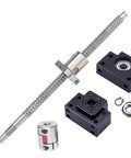 20mm Ballscrew Kit SFU2010 RM2010 Anti-Backlash Ball Screw, Length 59.06 inch / 1500mm 10mm Pitch + Ball Screw Nut + BK/BF15 Bearing