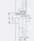 20mm Flange Bearing UFL004 Eccentric Collar Locking Two-Bolt