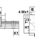 20mm Flanged Square Slide Unit Block Linear Motion - VXB Ball Bearings