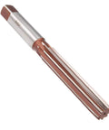20mm Hand Reamer Pro Grade Heavy Duty Alloy Tool Steel H8 With 8 Straight Flutes, silver and brown finish, 200mm length, 16.2mm shank.