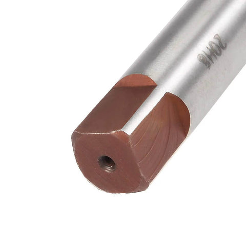 Close-up of 20mm Hand Reamer Pro Grade Heavy Duty Alloy Tool Steel H8 with 8 straight flutes and 16.2mm square shank.