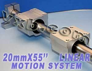 20mm Linear Shaft 55 2 Slide Units 2 Shaft Supports Linear Motion - VXB Ball Bearings