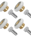 20mm Shower Door Rollers 4PCS Replacement Set for Bathroom Glass Sliding Doors with Smooth Quiet Wheels and screws