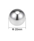 20mm Stainless Steel Bearing Balls G100 Precision, 5 Pack, 304 Grade with pro-grade corrosion resistance and smooth finish.