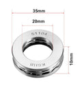 Beefy Thrust Ball Bearing 20mm Bore 35mm OD 10mm Thick Chrome Steel 52100 One-Way Rolling Direction 2-Pack High Load Uxcell 51104