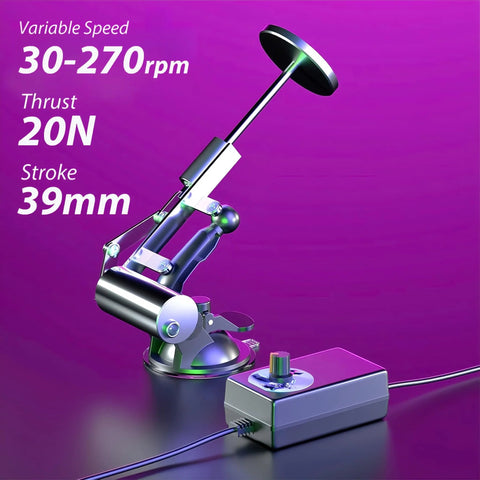 20N mini linear actuator for DIY robotics with adjustable angles, suction base, and 39mm stroke for automation projects.