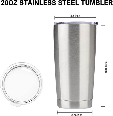 Holiday Horror Tumbler 20oz With Lid, Double Wall Vacuum Travel Mug For Hot Or Cold Drinks, BPA Free Stainless Steel