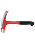 20 oz steel general purpose hammer with an ergonomic vibration-reducing grip, smooth face, and durable forged design