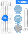 20 Piece Clear Silicone Cabinet Door Bumpers Set With Self Adhesive Strips for surface protection and noise reduction