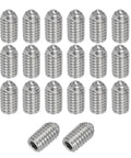 20 Pcs M6x10mm Ball Point Set Screws 304 Stainless Steel With Hex Socket Spring Ball Point Grub Screws for industrial use