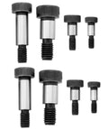 20Pcs Socket Shoulder Bolts Set M5x6x10mm M6x8x10mm M8x10x25mm M10x12x16mm High Tensile 12 Point 9 Carbon Steel Industrial Fasteners
