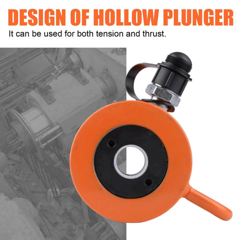 20T Hydraulic Cylinder Jack Hollow Single Acting Hydraulic Ram Cylinder, Hydraulic Lifting Cylinders 2" hollow plunger design