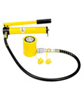 20T Mini Hydraulic Cylinder Jack Porta Power Ram 2" Stroke, CP-180 Manual Hydraulic Hand Pump, Single Acting Lifting Cylinders for Machinery