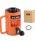 20T Hydraulic Cylinder Jack Hollow Single Acting Hydraulic Ram Cylinder, Hydraulic Lifting Cylinders 2"(50mm) and Porta Power Kit(RCH-202)