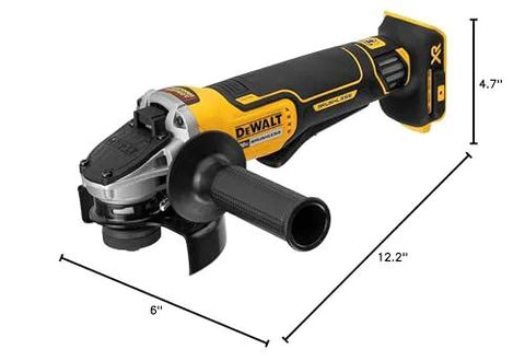 20V Max Cordless Angle Grinder With Brushless Motor Four And A Half Inch Wheel Paddle Switch Kickback Brake Tool Only DCG413B