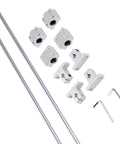 Two Pcs 20x1200mm Linear Shaft Optical Axis Kit With Four SK20 Linear Rail Supports And Four SCS20UU Slide Blocks For CNC Machines