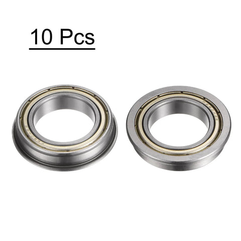 F6804ZZ Flanged Ball Bearing With Double Shielding 20x32x7mm Chrome Steel ABEC1 Bearings 10 Pack uxcell
