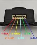 Ultra Lightweight ToF Lidar Sensor Scanner With 0-4m Range For Drones And Robots, rear view wiring connections visible