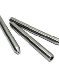 Water jet abrasive nozzle focusing tubes, metal silver finish, 3 pcs shown