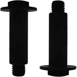 Front and side view of Shoulder Bolt Set Of 2 For Toro Lawn Mowers And Snow Throwers 3/8-16 X 3-5/8 Inch Replacement Bolt