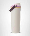 FreeSip 2-In-1 Spout Water Bottle With Built-In Straw And Bucket Handle, Insulated 30 Ounce Stainless Steel, side view