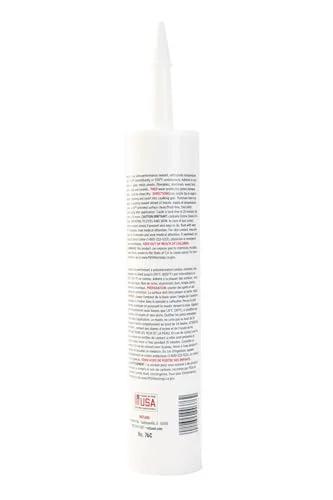 Rutland high-heat silicone sealant tube with applicator nozzle, clear, 500°F
