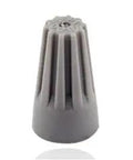 Heavy Duty Twist On Wire Connectors For 22 To 14 Awg Electrical Wiring Secure Rock Solid Grip Easy Quick Install Dead Simple Gray. Gray twist connector for secure electrical connections, compact size, designed for 14 to 22 AWG wiring.