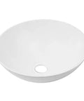 Premium White Acrylic Vessel Sink for Bathroom - Easy Installat Sink for Cara, Campers & Yachts - Modern Design, & Lightweight - round shape.