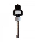 Front view of cutting head assembly, water-only for 60k water jet intensifier pump, metal shaft.