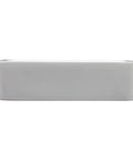 Square Vessel Sink - Bathroom Countertop Wash Basin, Above Counter Art Basin for Home, Bathroom Sink for Modern Decor in sleek white finish.