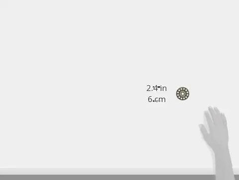 Hand holding 8572 72T Hardened Steel RC Spur Gear For High Performance Transmissions, illustrating 2.4-inch size with measurement.