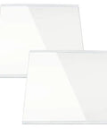 Freezer Glass Shelf Replacement 2 Pack Replaces WRS571CIHZ04 Refrigerator Freezer Shelf Durable Tempered Glass Easy Install