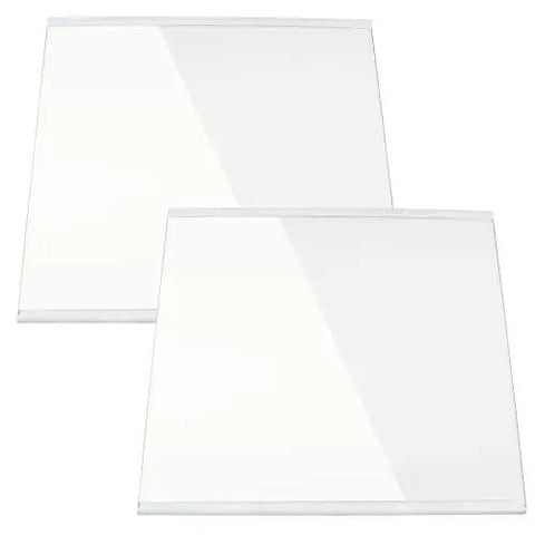 Freezer Glass Shelf Replacement 2 Pack Replaces WRS571CIHZ04 Refrigerator Freezer Shelf Durable Tempered Glass Easy Install