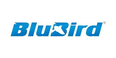 BluBird logo in blue text featuring a stylized blue bird, representing brand identity for outdoor equipment.