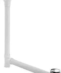 No Fuss Slotted Overflow Bath Drain With No Internal Linkages Ball Joint Install Toe Activated Closing Includes PVC Tee And Pipe