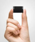 TFmini Plus Lidar Sensor Module held between fingers, compact design