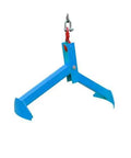 Amarite drum lifter vertical clamp, blue all-steel construction for 55-gallon drums up to 1100 lb.