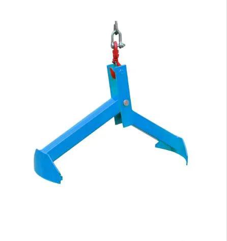 Amarite drum lifter vertical clamp, blue all-steel construction for 55-gallon drums up to 1100 lb.
