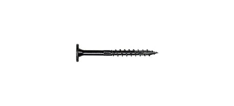 Outdoor Accents Structural Wood Screw With SawTooth Point.220 Inch Diameter By 3-1/2 Inch Length DB Coating In Black Heavy Duty Deck And Fence Fastener 50 Count