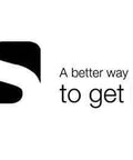Black and white logo featuring an abstract "S" symbol and the text "A better way to get in™"