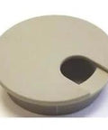 Two And A Half Inch Computer Grommet 1 Pack For Desk Cable Management Durable Plastic Grommet shown from top view with cable opening