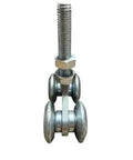 Heavy Duty Track Roller Wheels Two Pack for Beam Trolley System, 450 Lbs Weight Capacity, Trolley Rollers for Barn Doors and Shed Doors
