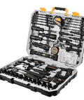 218 Piece General Household Tool Kit With Pliers, Screwdrivers, Socket Set And Portable Case For Auto Repair And Home Projects