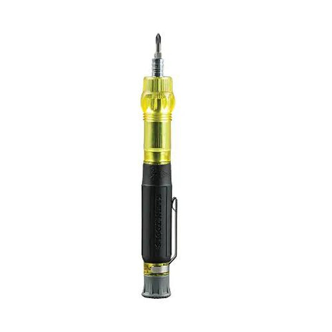 Four In One Electronics Pocket Screwdriver Set With Phillips And Slotted Bits For DIY Tech Repairs Concealable Tip Pocket Clip Spin Cap EDC Everyday Carry Tool For On The Go Fixes