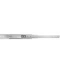 Heavy Duty 30 Inch Drawer Slides 250 Lb Capacity With Locking Ball Bearing Side Mounts in galvanized steel, side view