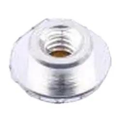 20 Piece Heavy Duty SMD Round Nut Circuit Board Surface Mount Hardware M2X0.5 Thread Tinned Copper Support Pillars, close-up view.