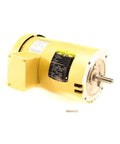 Dual Voltage 230/460V 3 Phase 3HP 3450 RPM Motor For Industrial Equipment, side view of yellow USA-made motor