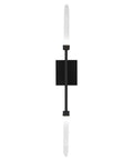 Ultra Sharp Matte Black LED Wall Sconce Featuring Flexible Vertical And Horizontal Mounting Options For Those Clean Modern Vibes And Super Smooth 2700K Warm Lighting, front view.