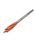 Amazon woodworking drill bit 12mm x 165mm with orange twisted flutes and screw-tip end